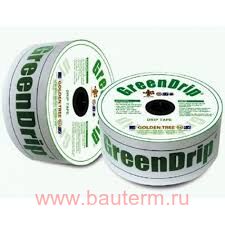 Капельная лента 6 mil 1,3 л.ч.шаг 20 см (бухта 1400 м) GREEN DRIP