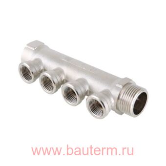 Коллектор внутренняя резьба 2 выхода 1"х1/2" VALTEC