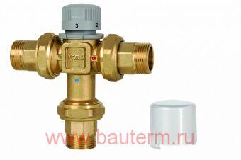 Термосмеситель 30-60 C 3/4" Нар резьба Боковой выход ICMA