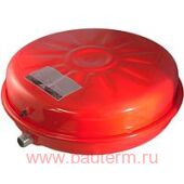 Бак мембранный OЕМ-PRO 14л плоский круглыйd=387 мм, h=150 мм, 3 Бара, 3/4", -10 +99С