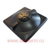 Емкость для душа черная 200L (Д 1180 мм, Ш 1180 мм, В 320 мм) выход 1-2 х слив