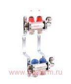 Коллектор 2 выхода евроконус 3/4" с вентильными вставками FRAENKISCHE