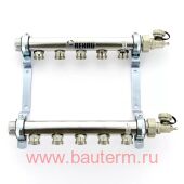 Коллектор HLV на 12 групп нерж сталь 1"х3/4" радиаторный REHAU RAUTITAN