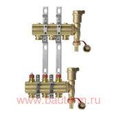 Комплект коллекторов FHF 3+3 без расходомеров, Danfoss