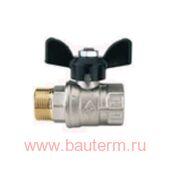 Кран шаровый 1/2" вн.-нар., бабочка, BONOMI