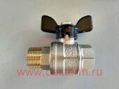 Кран шаровый 3/4" вн.-нар., бабочка, BONOMI