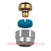 DARCAL Соед-ние с м/пластиком 3/4*16/2 хром евроконус, Caleffi