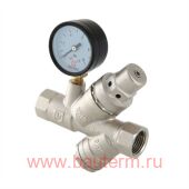 Клапан Подпиточный с фильтром и манометром 1/2", VALTEC