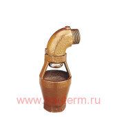 Сливная воронка угловая 1 1/4" нр х 1 1/4" вр, CALEFFI
